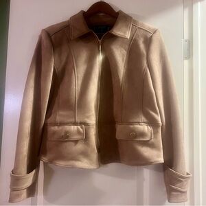 Tahari Beige Jacket with Gold accents